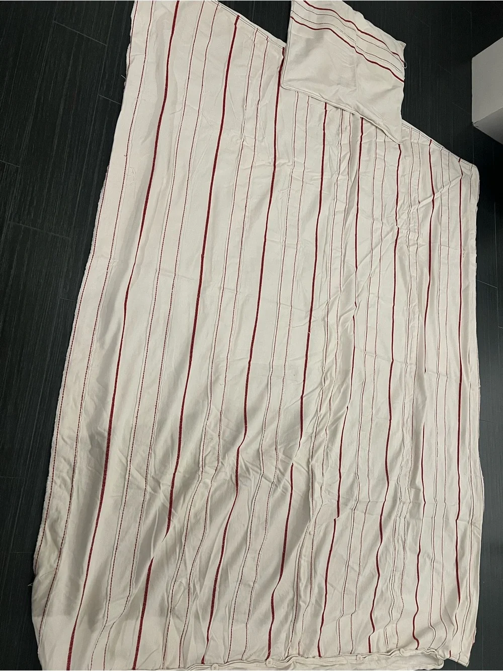 Baby & Child Restoration Hardware Vintage Baseball Cream w/ Red Stripe Duvet